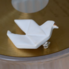 Ceramic brooch "Dove"