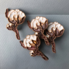 Ceramic brooch "Cotton"