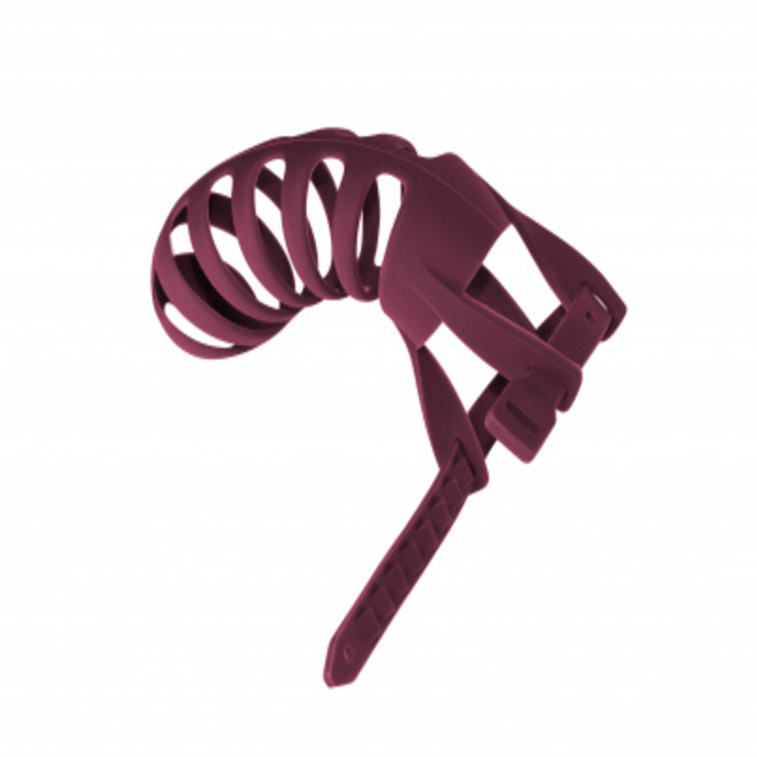 Romello male silicone chastity belt burgundy