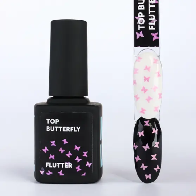 Топы с эффектами/матовые - Milk Butterfly Art Effect Flutter