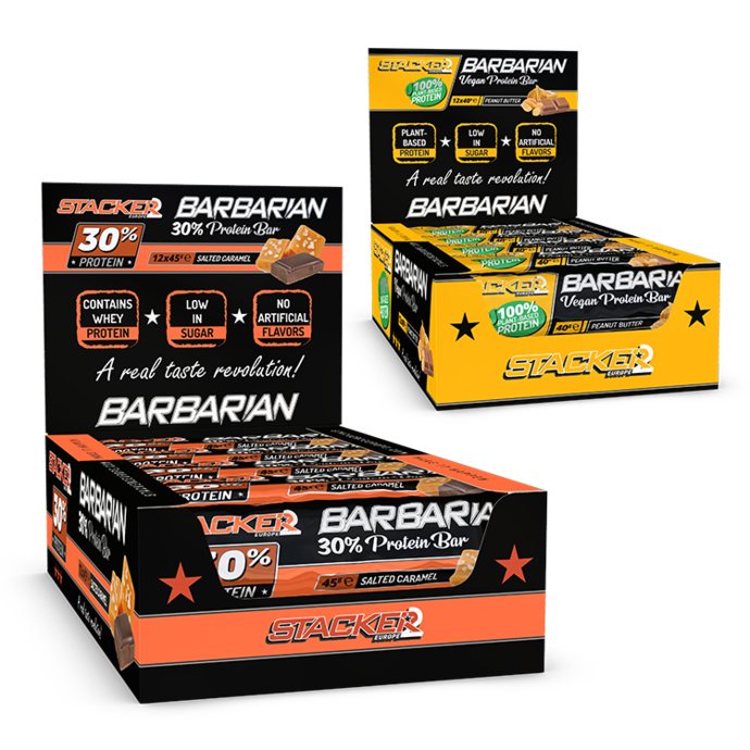 Stacker2 Europe Barbarian Vegan Protein Bar (Cookie & nuts)