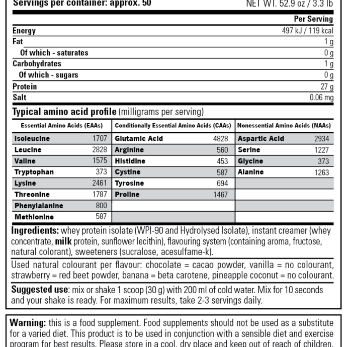Stacker2 Europe Whey Isolate Protein 1500 gr (Клубника)