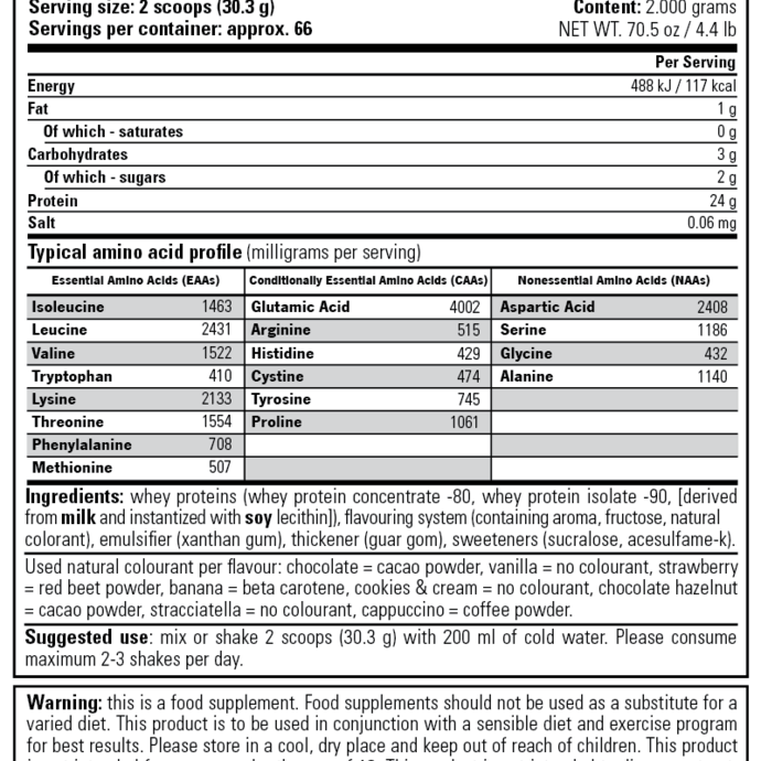 Stacker2 Europe 100% Whey Protein 454 gr (Chocolate)