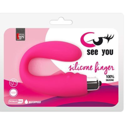Вибратор силиконовый G-точки и клитора See You 7-speed Silicone Finger
