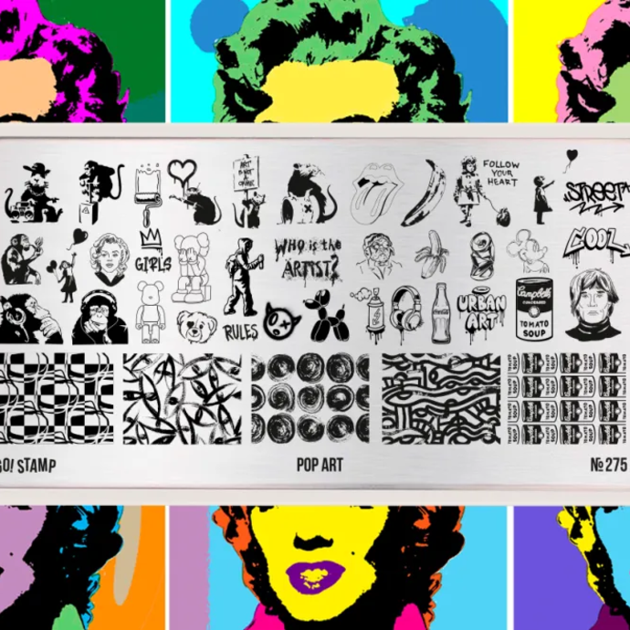 GO! STAMP Stamping plate - 275 Pop Art