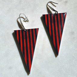 Earrings "Triangular" 